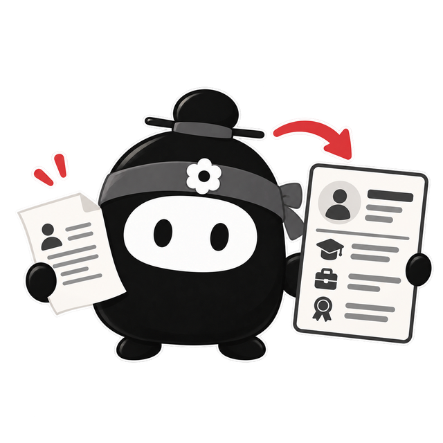 AI resume import preview