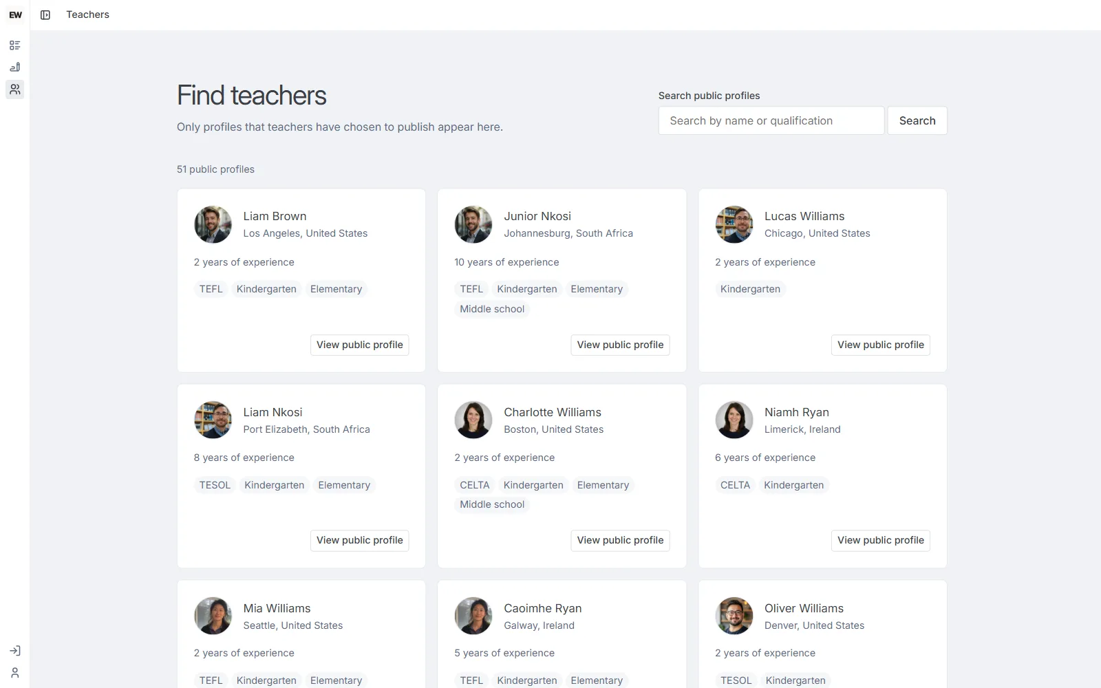The real public teacher directory